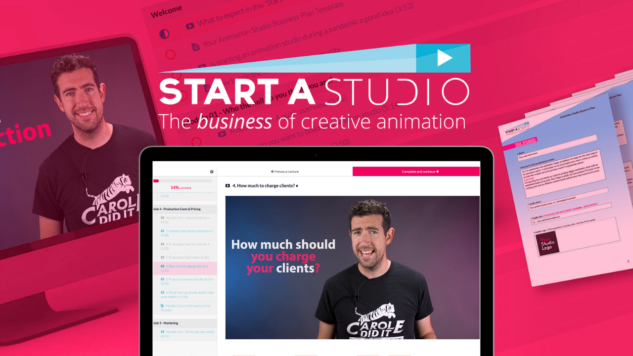 Start an animation studio of your own.